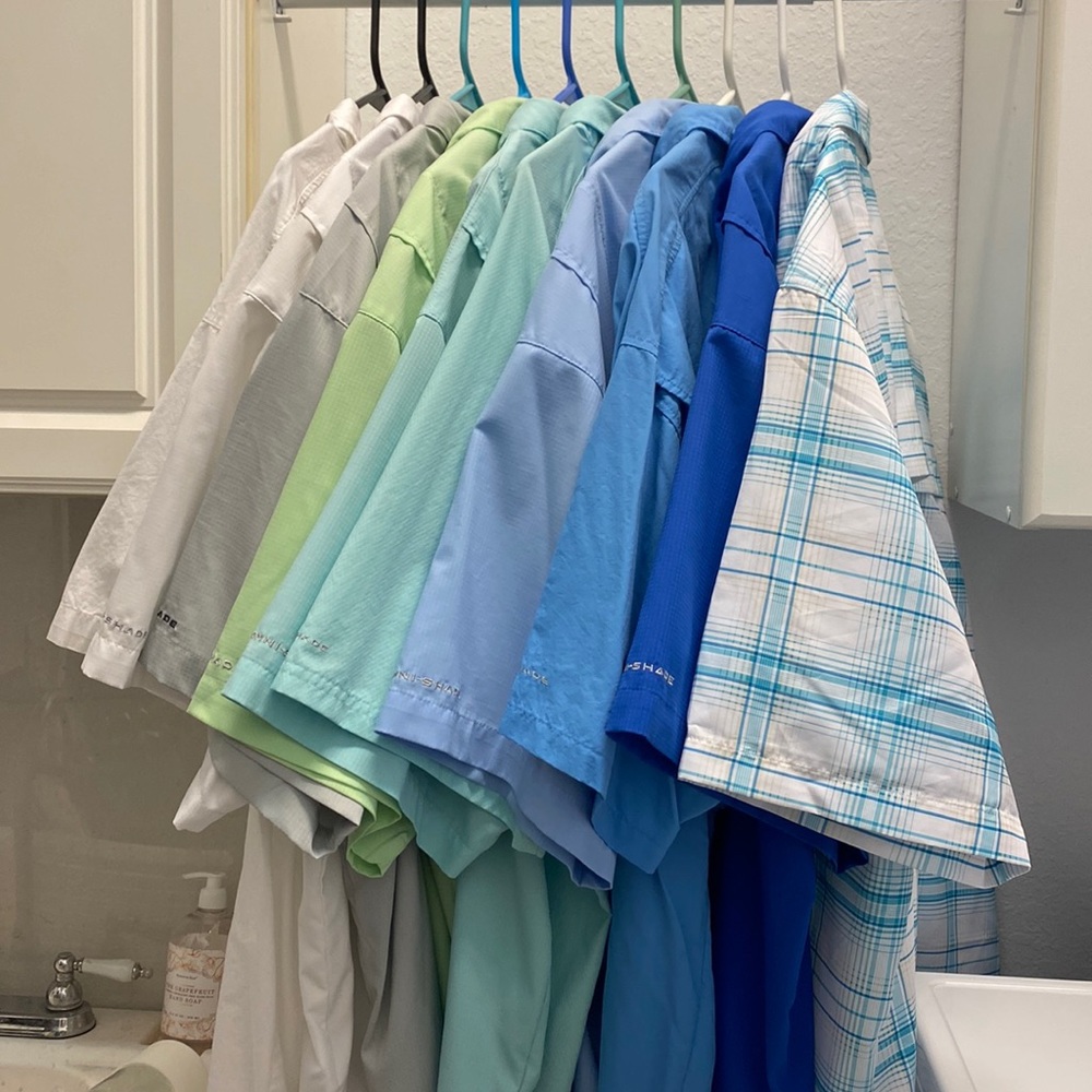 LARGE LOT Columbia shirts men’s 2XL XXL